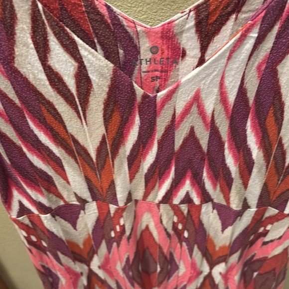 Athleta Pink and White Patterned Top - Picture 4 of 7